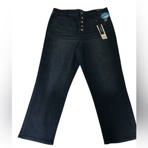 Liverpool Kennedy - High-rise straight leg with welt pockets in Harlan